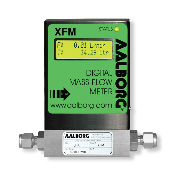 XFM Digitales Massenfluss Messgerät, XFM mass flow meter with display stainless Aalborg